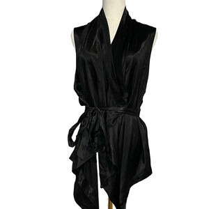 Zara NWT versatile satin vest to wrap 2-way top